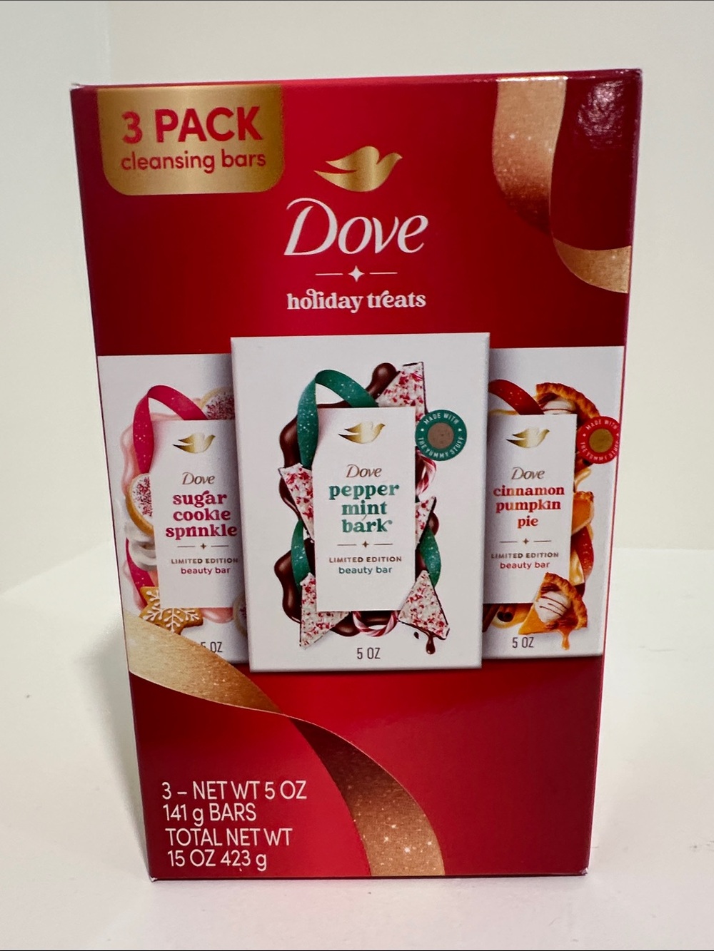 🎅 DOVE Limited Edition Holiday Treats Bar Soap 3-pack / 5 oz each